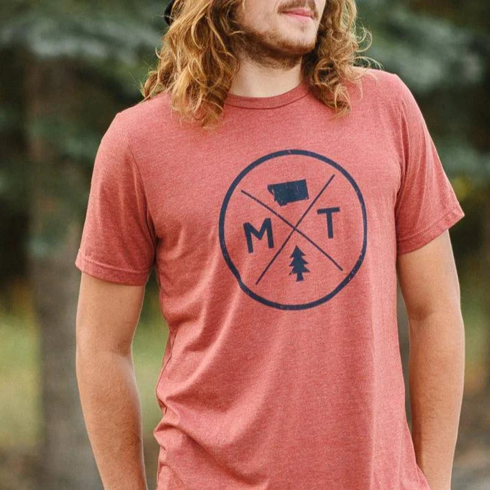 Classic Men's Button-Up ShirtsMontana Circle Logo