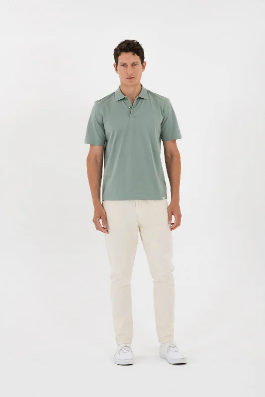 Men's Shirts with Hidden PocketsNOS042 mercerized polo