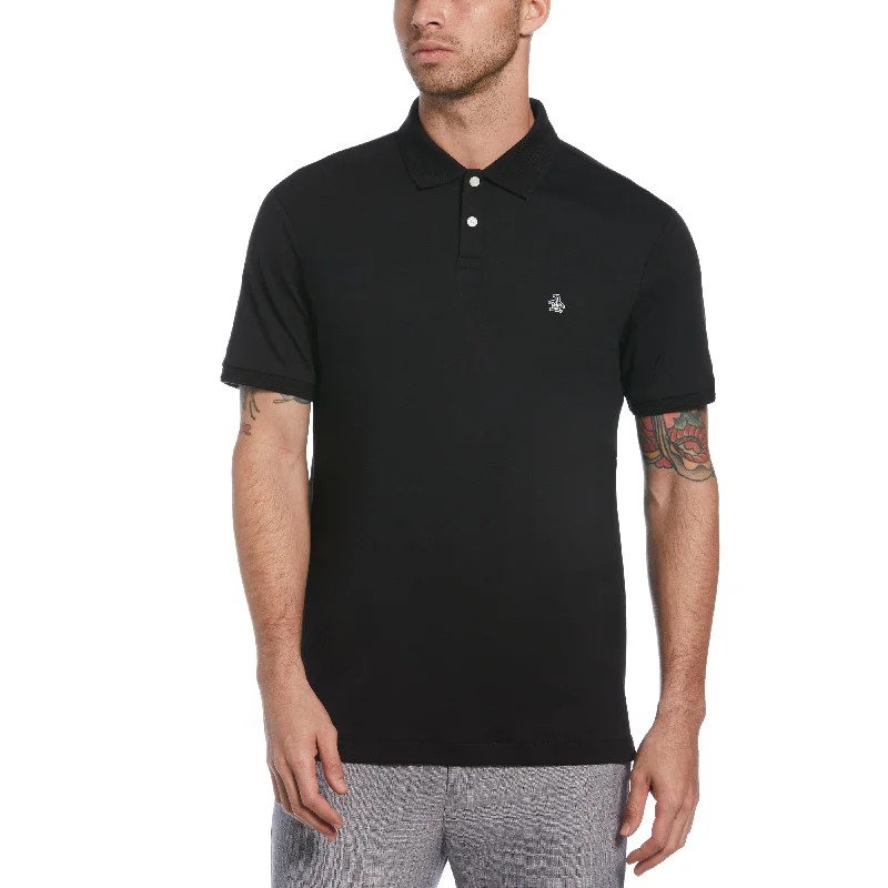 Men's Shirts with Elastic WaistbandsOrganic Cotton Interlock Daddy Polo