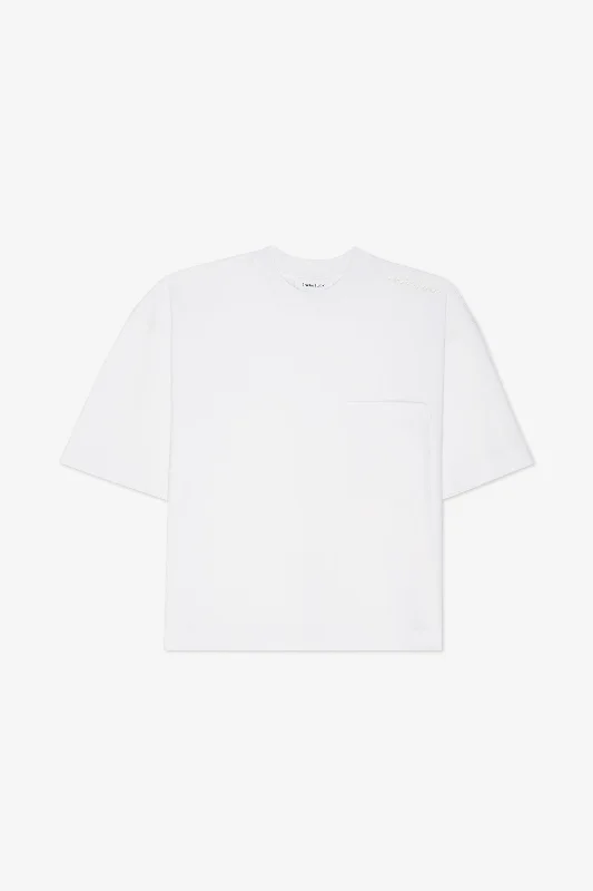 Men's Shirts with Belt AttachmentsOVERSIZE POCKET TEE SHIRT WHITE