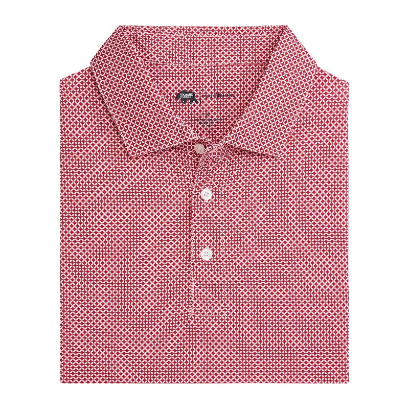 Men's Shirts with Hidden ButtonsScope Performance Polo - Crimson