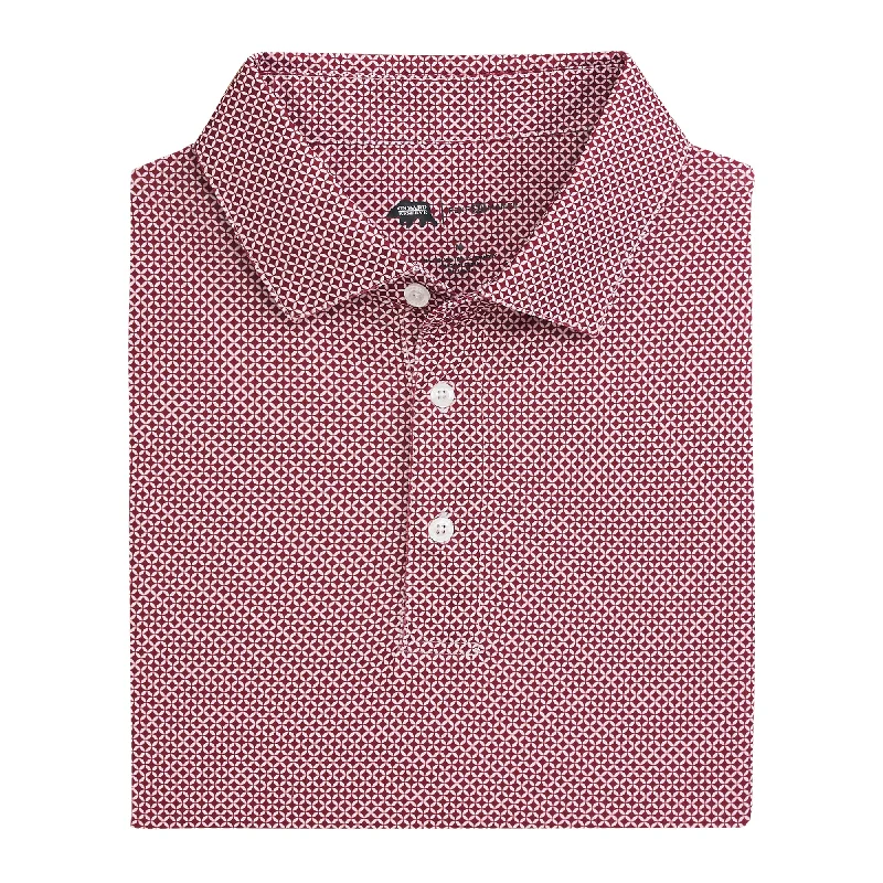 Men's Shirts with Asymmetrical HemlinesScope Performance Polo - Maroon