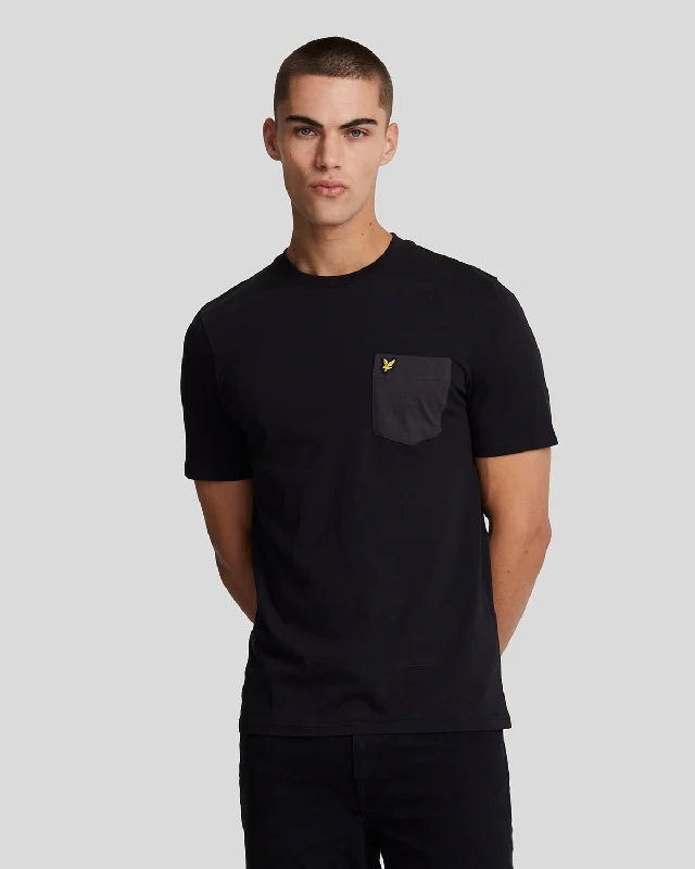 Men's Shirts with Embellished HemlinesTonal Pocket T-Shirt