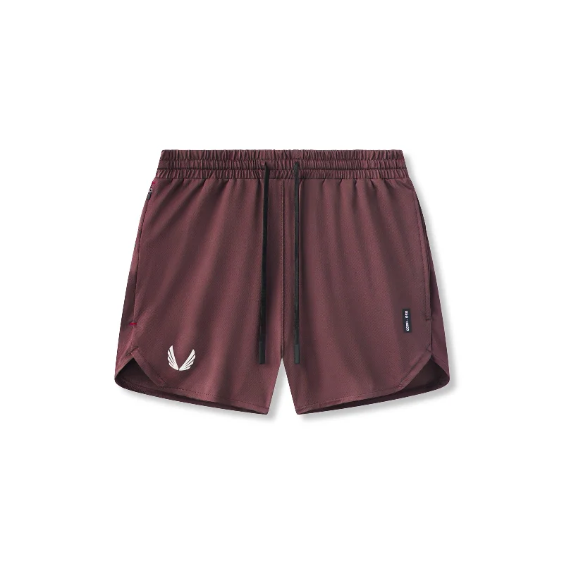 Men's Pants with Logo Embossments0993. AeroSilver® 5" Linerless Short - Plum