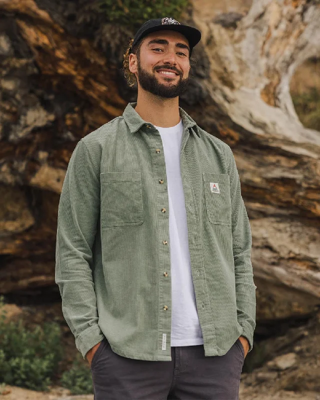 Versatile Men's Short-Sleeve ShirtsBackcountry Recycled Cord Shirt - Pistachio