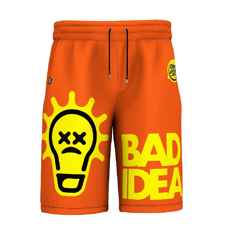 Men's Pants with Wrinkle-Resistant FabricBad Idea Shorts