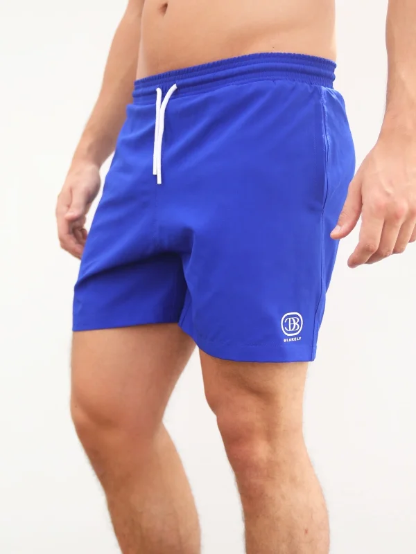 Men's Low-Waisted Pants for a Casual VibeInitial Swim Shorts - Blue