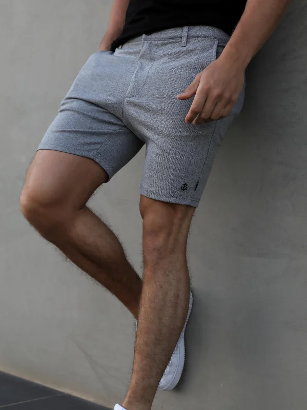 Men's Patterned Pants with Animal PrintsSorrento Shorts - Marl Grey