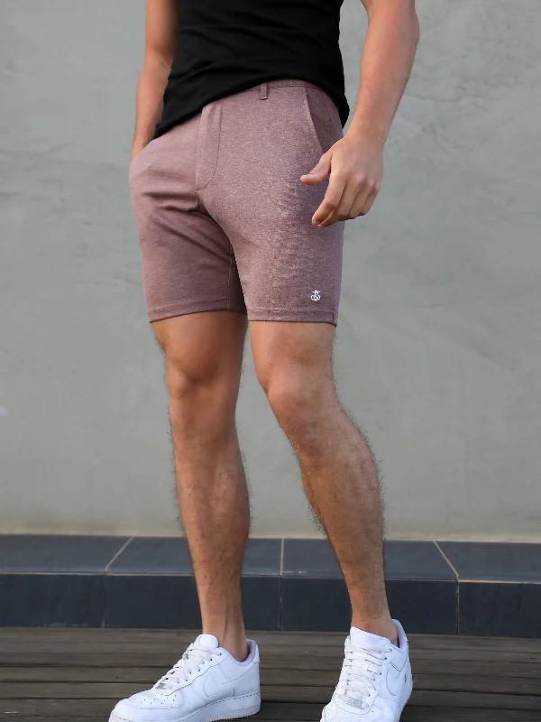 Men's Pants with Hidden PocketsSorrento Stretch Fit Shorts - Burgundy