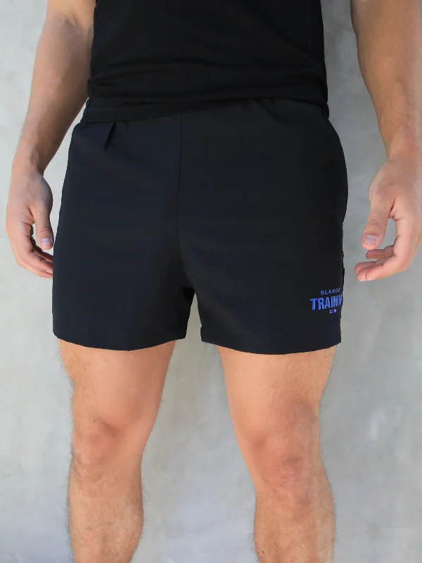 Men's Corduroy Pants for FallTraining Sprint Shorts - Black & Blue