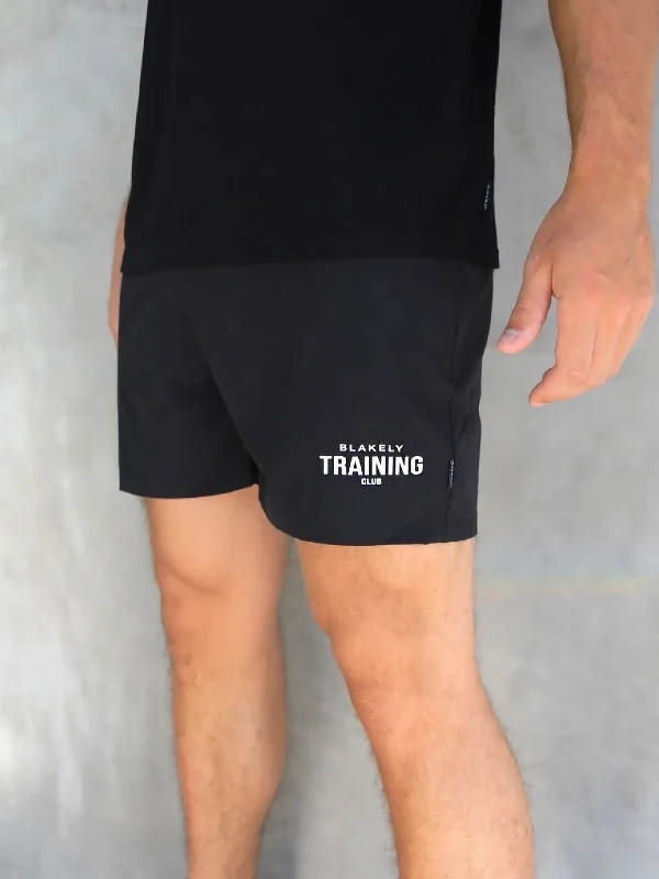 Lightweight Men's Linen PantsTraining Sprint Shorts - Black