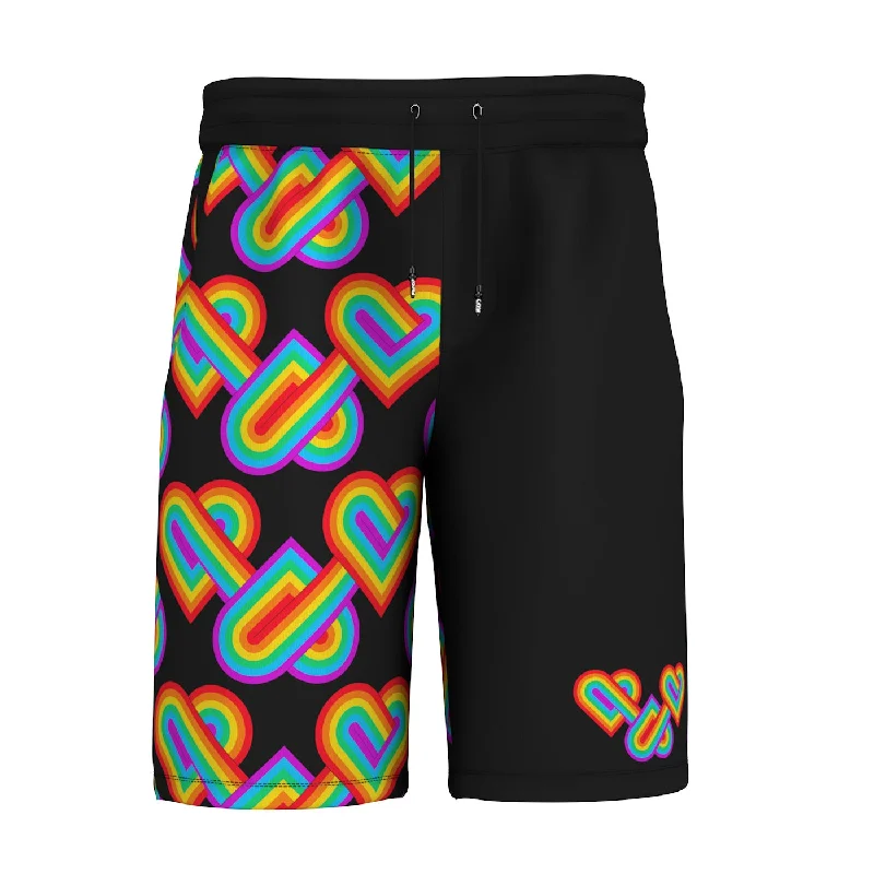 Men's Pants with Slant PocketsConnected Hearts Shorts