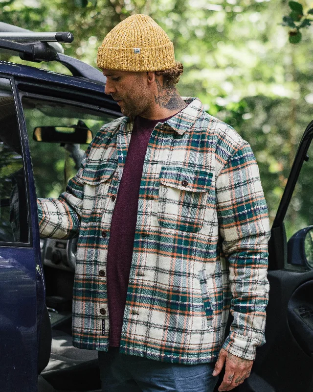 Men's Spread-Collar Shirts for a Bold StatementFreestyle Sherpa-Lined Shirt Jacket - Birch/Rain Forest Check