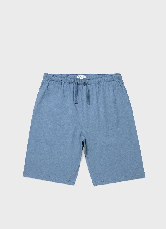 Men's Pants with Wrinkle-Resistant FabricMen's Cotton Modal Lounge Short in Bluestone