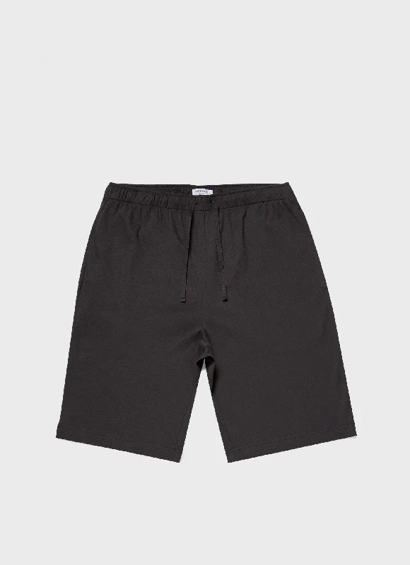 Men's Pants with Functional PocketsMen's Cotton Modal Lounge Shorts in Charcoal