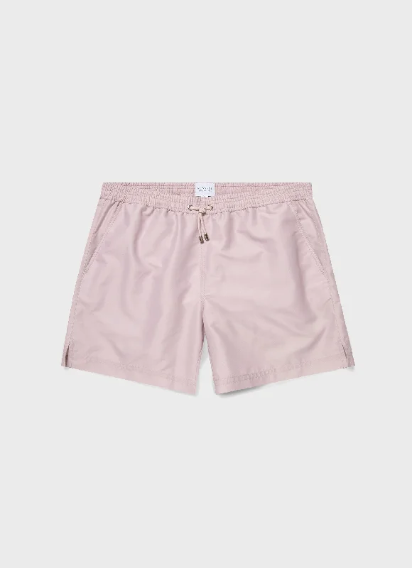 Men's Dress Pants for Special EventsMen's Drawstring Swim Shorts in Pale Pink