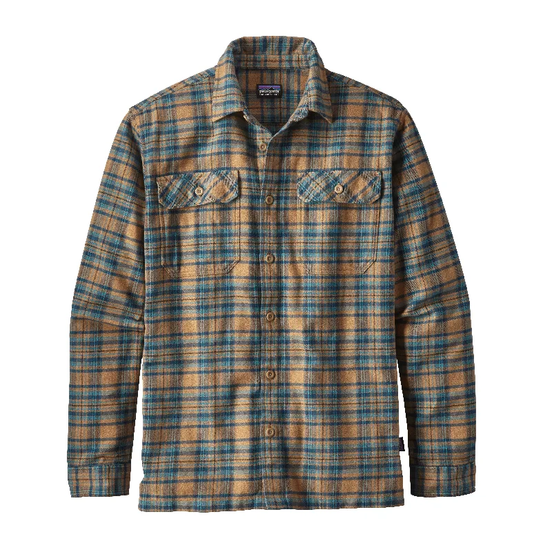 Men's Tab-Collar Shirts for a Crisp LookMen's Long-Sleeved Fjord Flannel Shirt