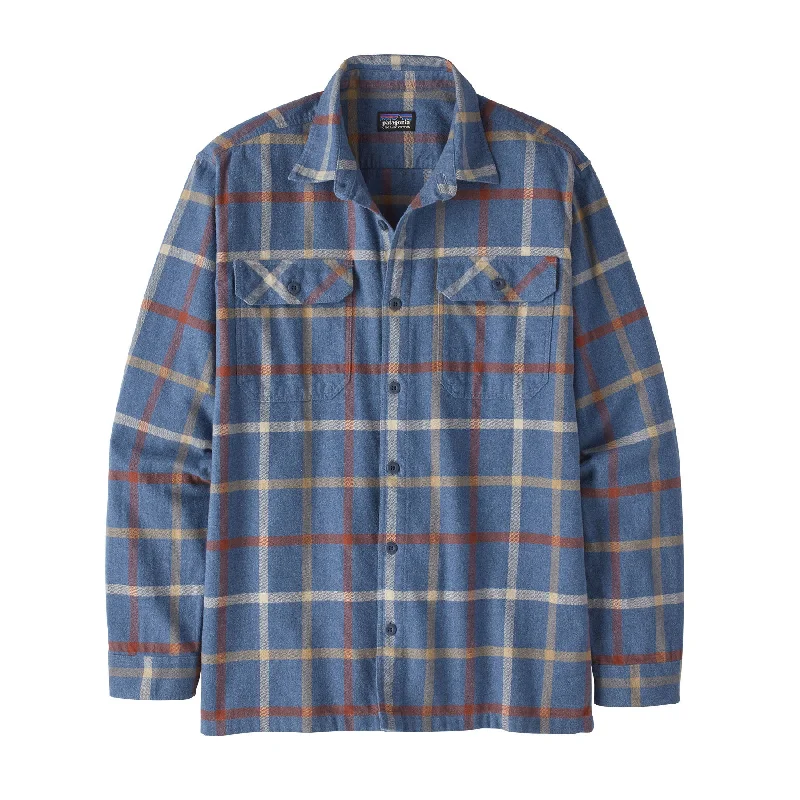 Men's Camping Shirts for Outdoor AdventuresMen's Long-Sleeved Organic Cotton Midweight Fjord Flannel Shirt