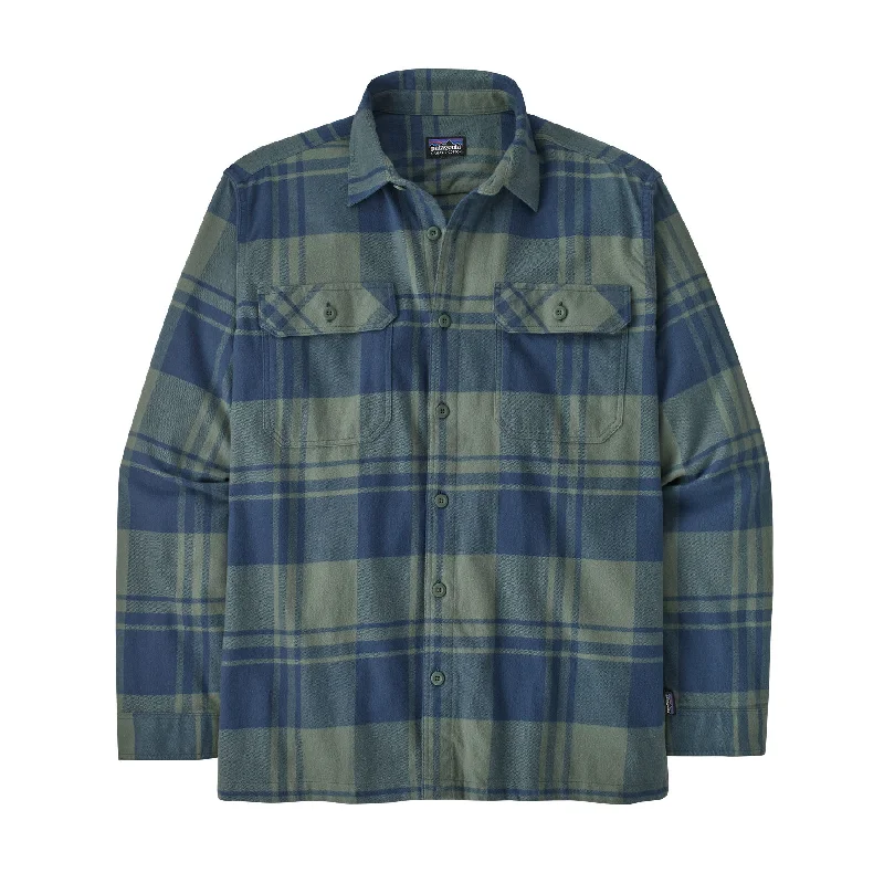 Men's Breathable Shirts for Warm ClimatesMen's Long-Sleeved Organic Cotton Midweight Fjord Flannel Shirt