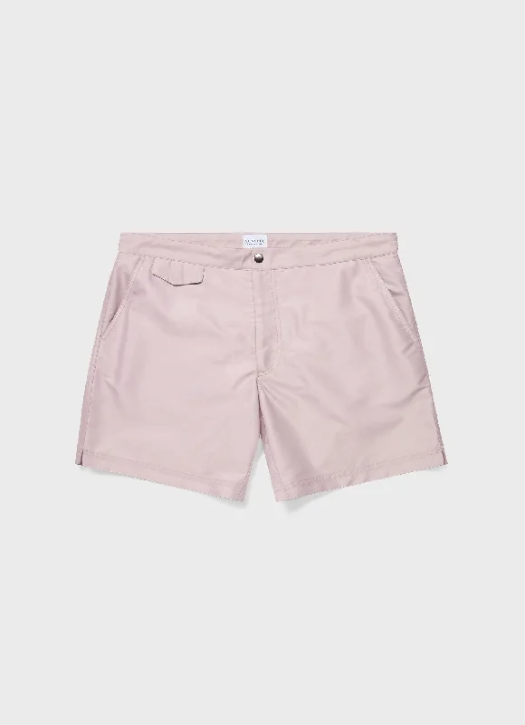 Men's Pants with Stain-Resistant TreatmentMen's Tailored Swim Shorts in Pale Pink