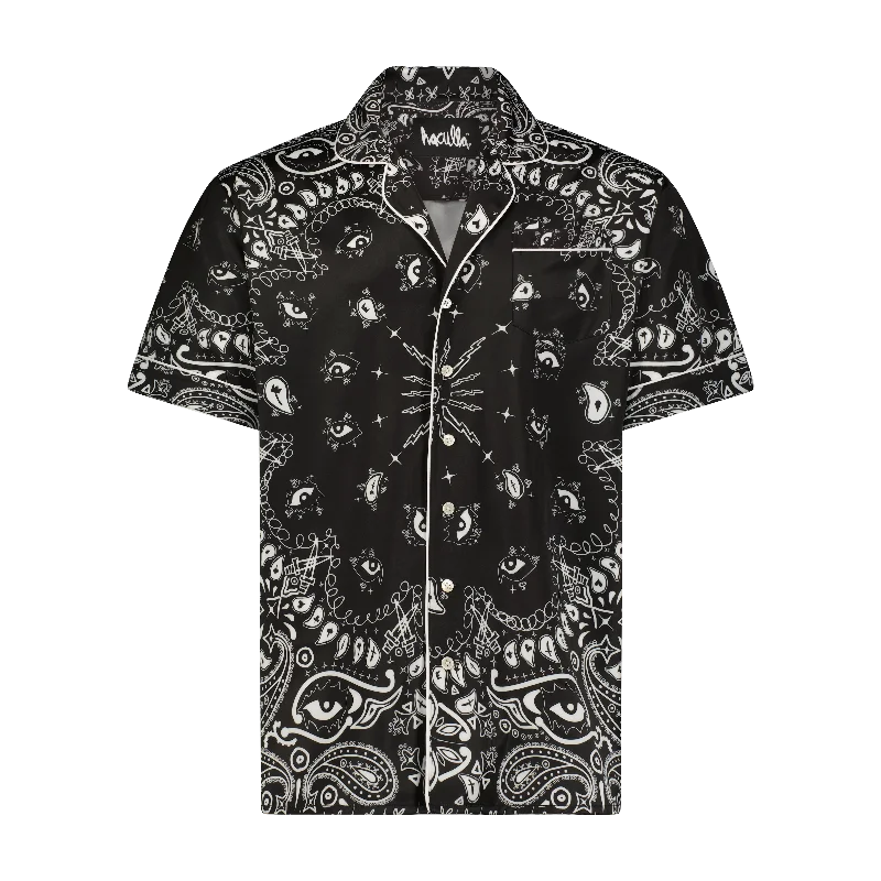 Men's Solid-Color Block Shirts for a Bold StatementPAISLEY VISCOSE SHIRT