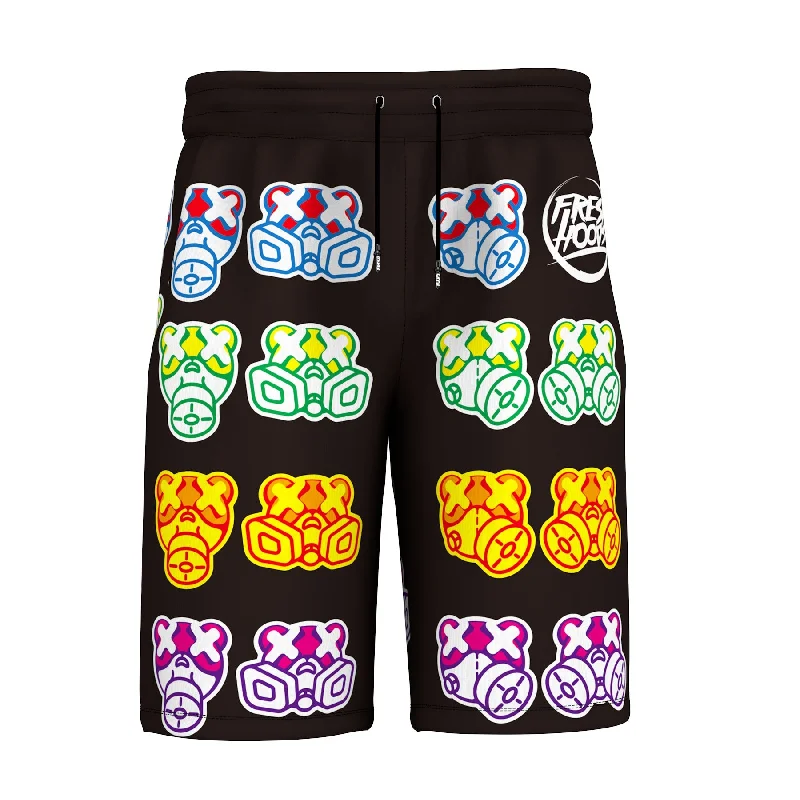 Men's Pants with Contrast WaistbandsPandemic Bear Shorts