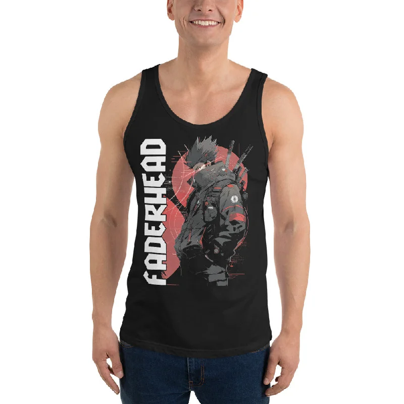 Men's Shirts with Embellished HemlinesTHE ASCENDER SAMURAI Tank Top Men