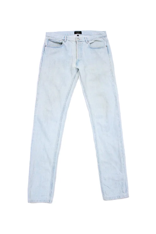 Zip-Fly Men's JeansA.P.C. - Light Wash Slim Jeans