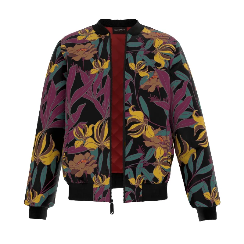 Warm Men's Down JacketsAutumn Jungle Bomber Jacket