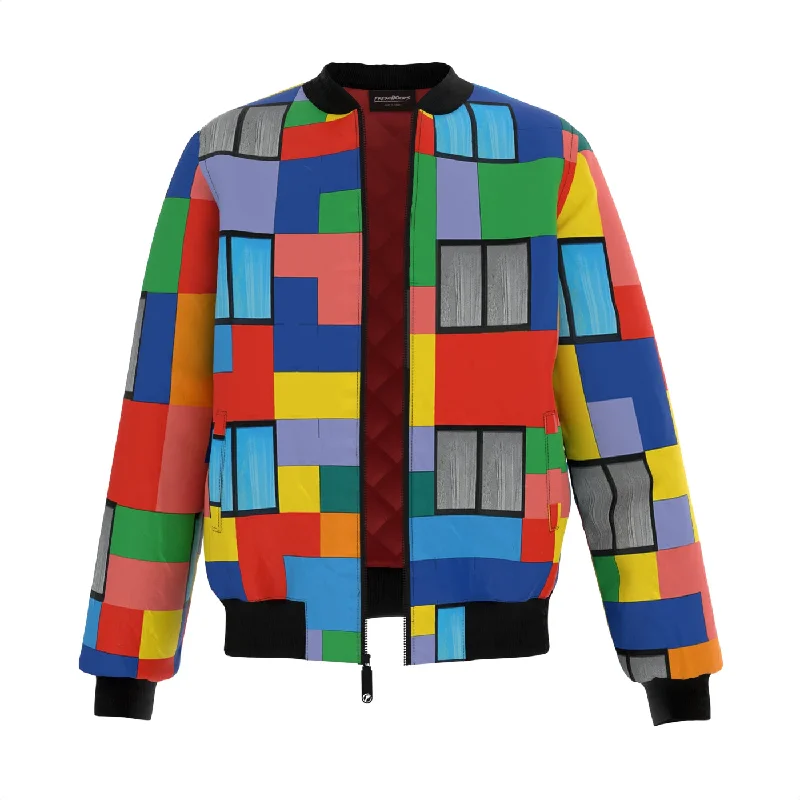 Men's Coats for AutumnBlocks Bomber Jacket