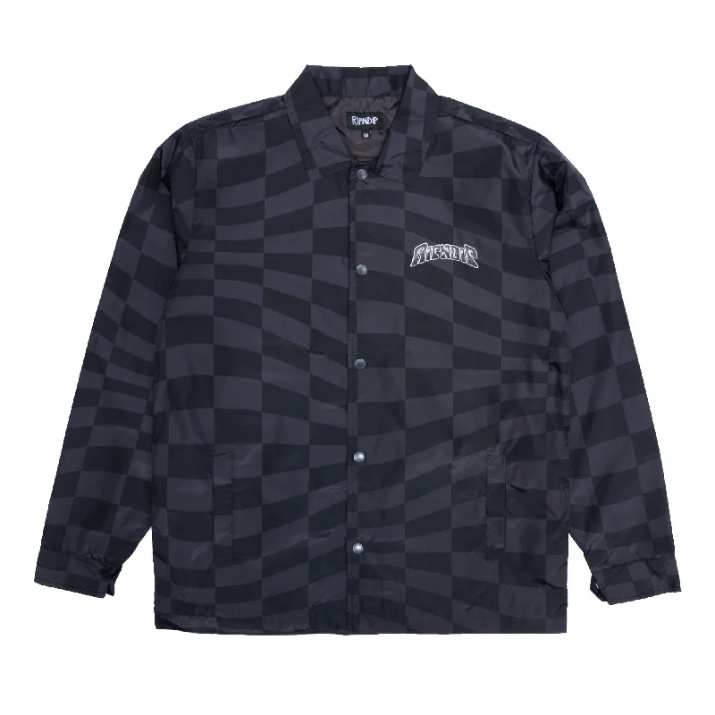 Men's Coats for Every OccasionChecked Coaches Jacket (Black/Charcoal)