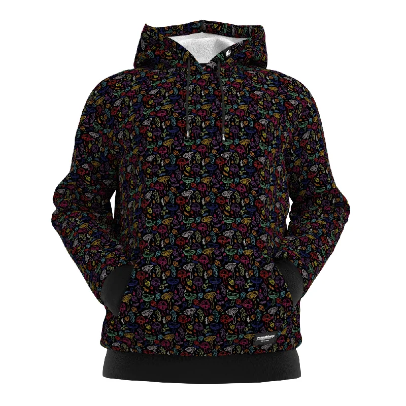 Men's Hoodies with Appliqué DetailsColor Mushrooms Hoodie