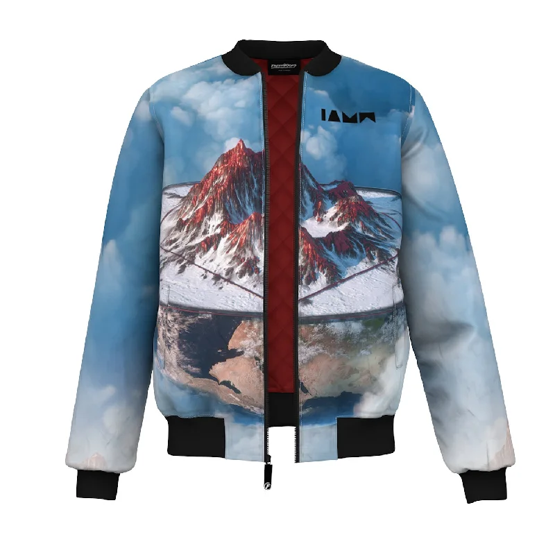 Men's Coats with Patchwork DesignsCore Bomber Jacket