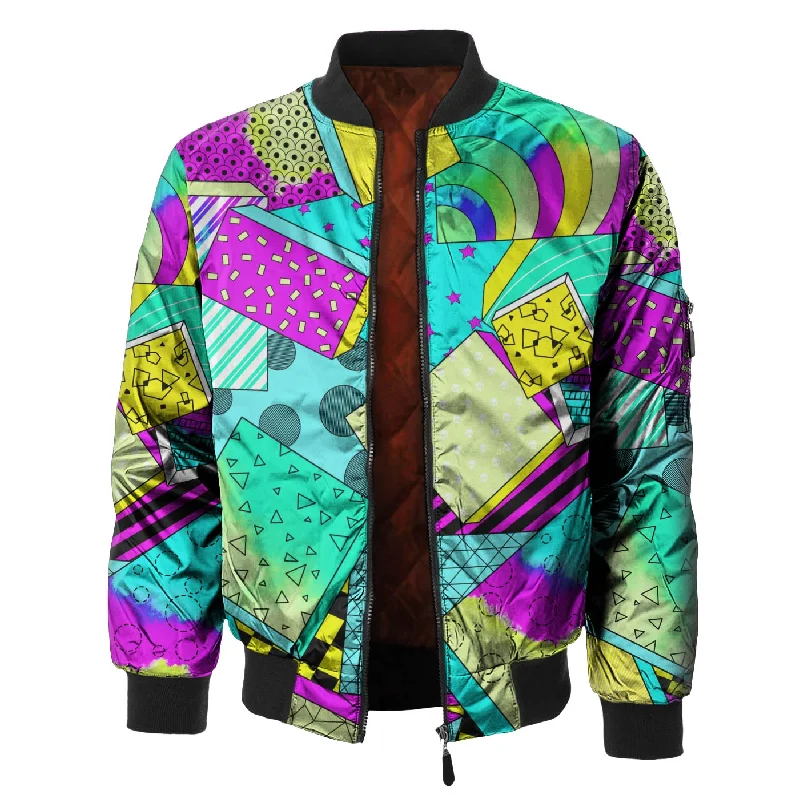 Men's Coats Made in ItalyDancing Cubes Bomber Jacket