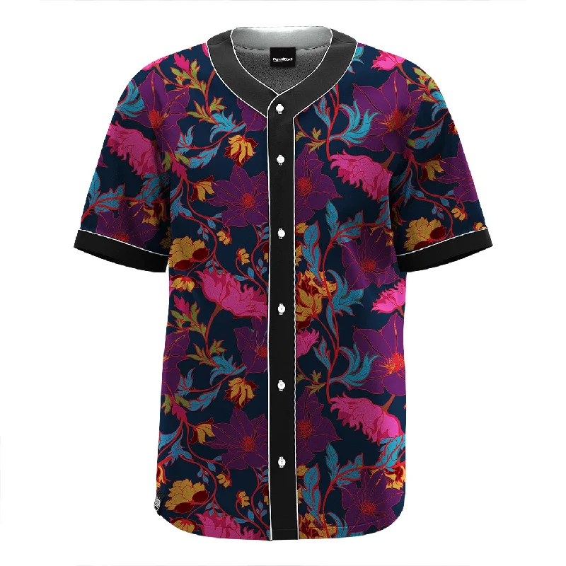 Men's Shirts with Geometric PatternsFairy Tale Night Floral Jersey