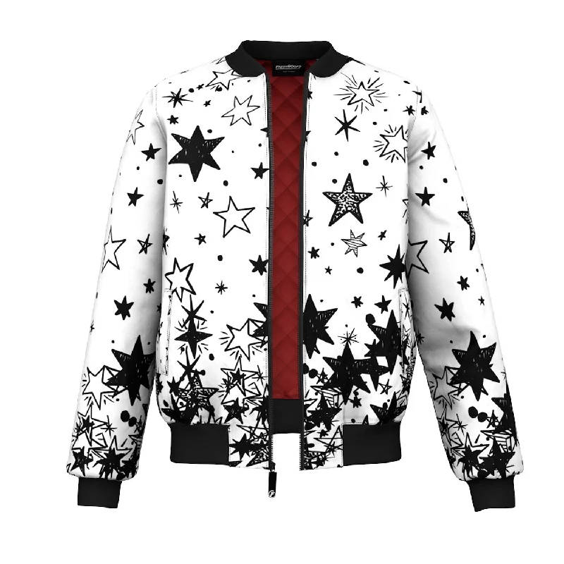 Men's Coats for Short MenFalling Star Bomber Jacket