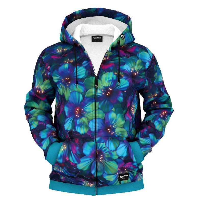 Weather-Ready Men's HoodiesFlower Zip Up Hoodie