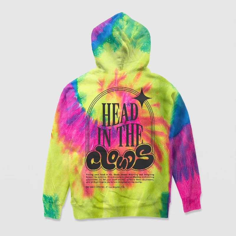 Affordable Men's HoodiesHead In The Clouds Tie-Dye Hoodie