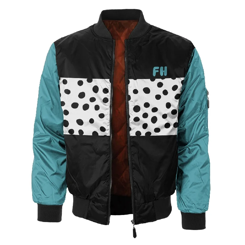 Men's Coats with Patchwork DesignsHey Bro Bomber Jacket