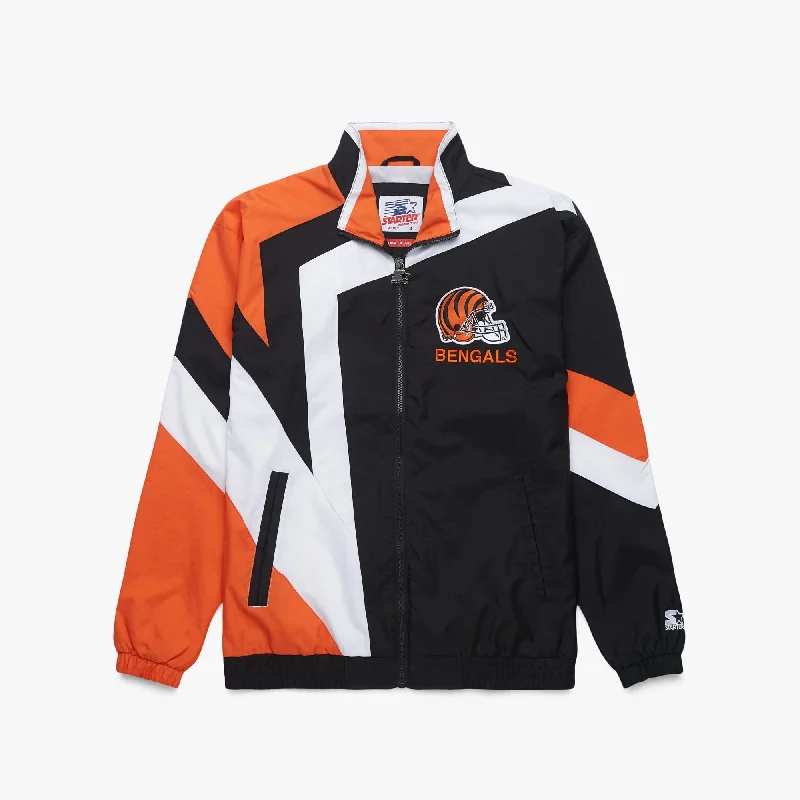 Weather-Resistant Men's CoatsHOMAGE x Starter Bengals Windbreaker