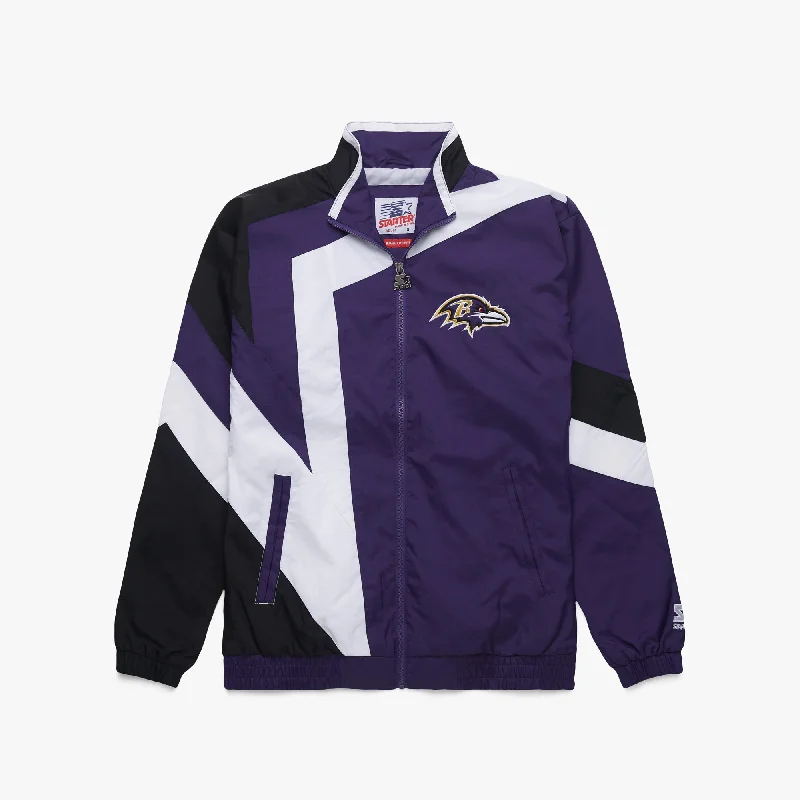 Winter-Ready Men's CoatsHOMAGE x Starter Ravens Windbreaker