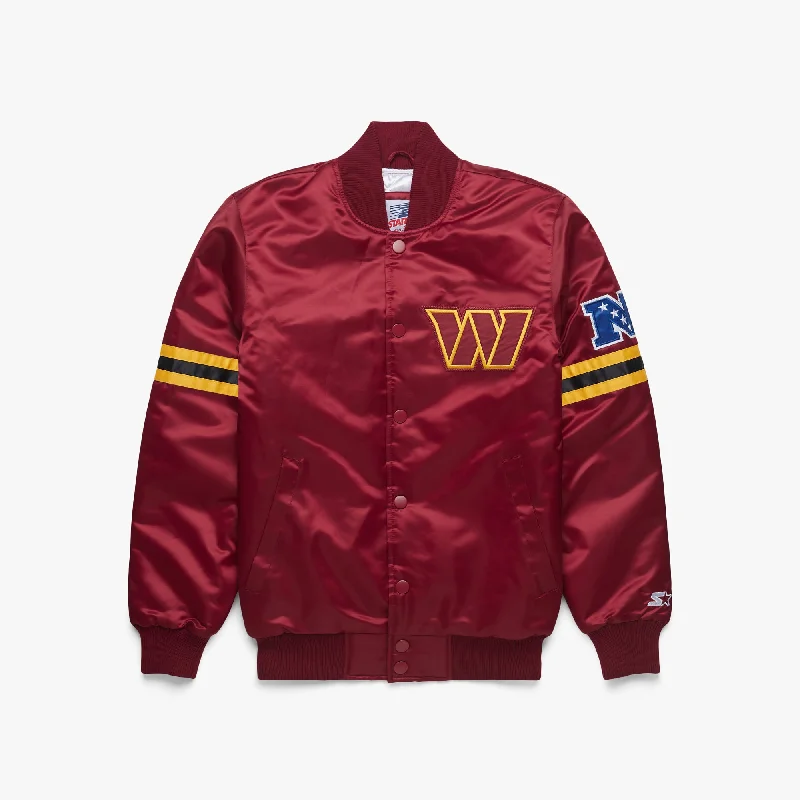 Men's Coats with PocketsHOMAGE X Starter Washington Commanders Satin Jacket