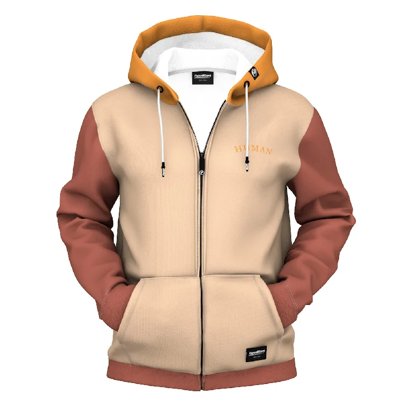 Men's Hoodies for Ice FishingHuman Zip Up Hoodie