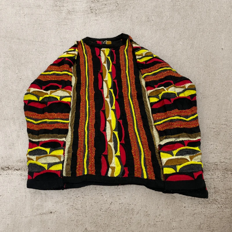 Men's Shirts with Rounded HemlinesKN103 Vintage STRUCTURE Coogi Style