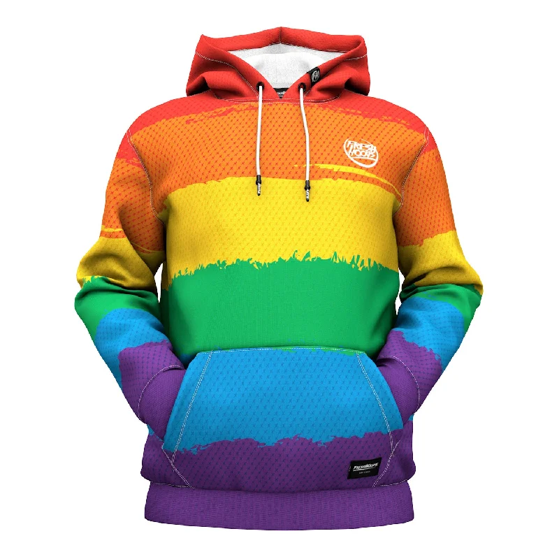 Lightweight Men's Running HoodiesLGBTQ Rainbow Hoodie