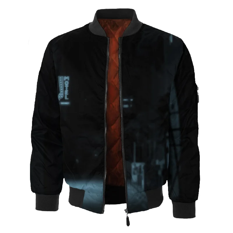 Men's Coats for SnowshoeingMasked Man Bomber Jacket