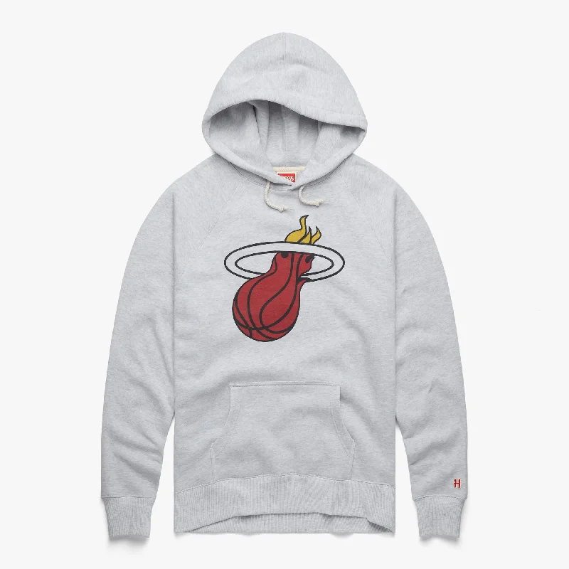 Men's Hoodies with Hidden PocketsMiami Heat Logo Hoodie