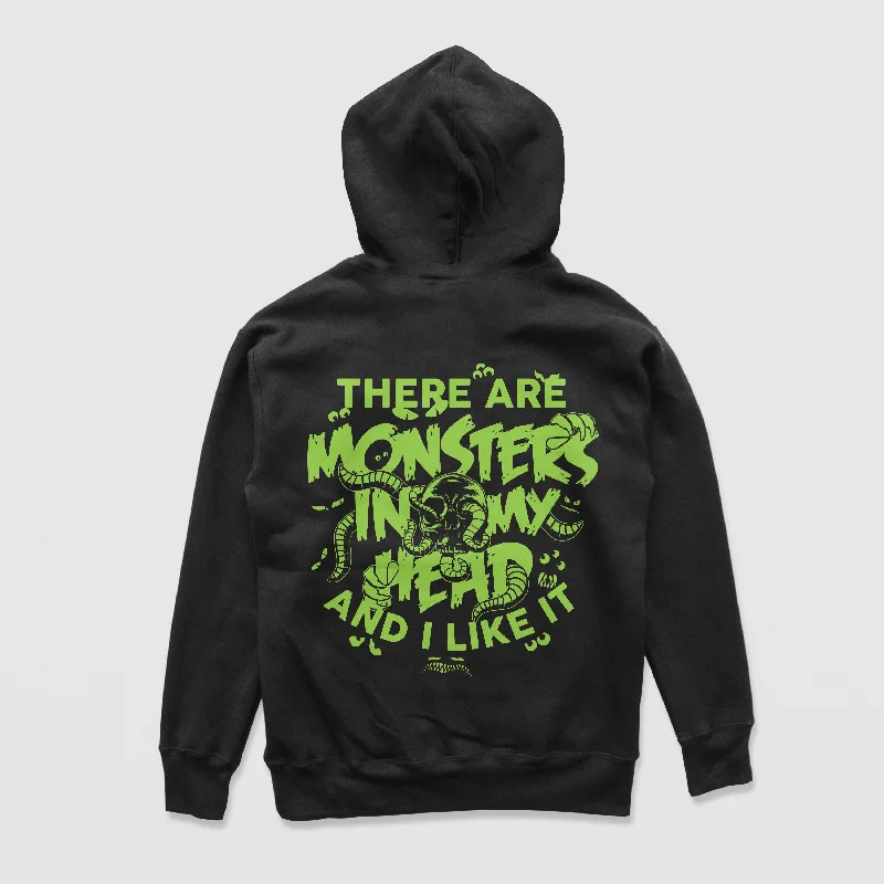 Fashionable Men's Streetwear HoodiesMonsters In My Head Hoodie