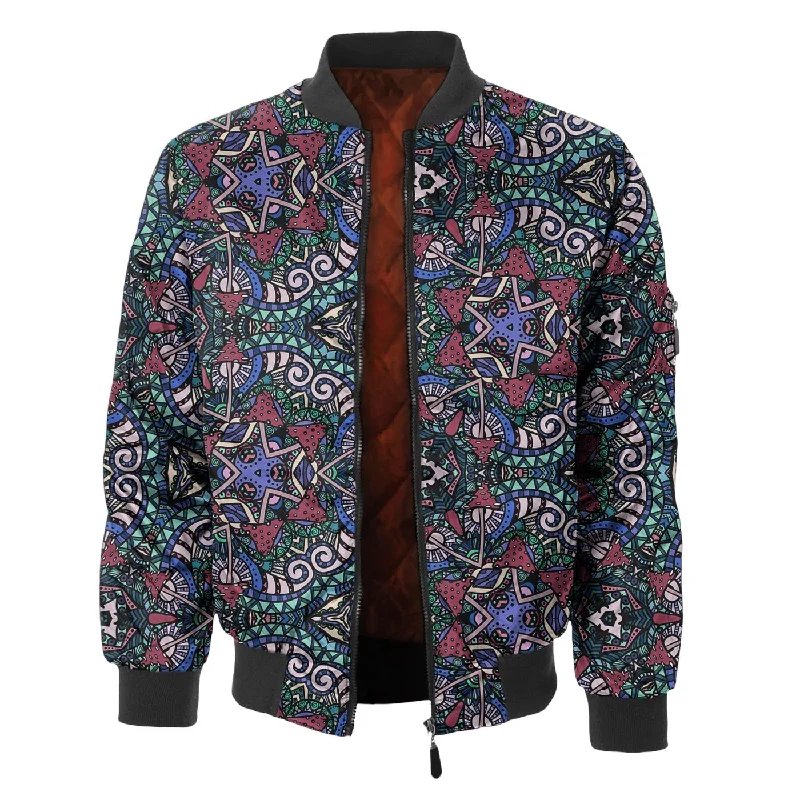 Men's Coats for Skinny MenMushroomscope Bomber Jacket