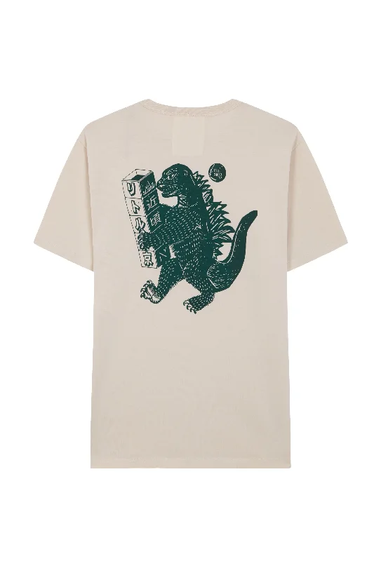 Patterned Men's Hawaiian ShirtsNAI0314-TLT print t-shirt godzilla